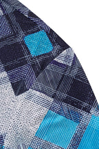 Diamond Plaid Stretch Shirt – El Baron BLUE