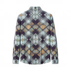 Diamond Plaid Stretch Shirt – El Baron KHAKI