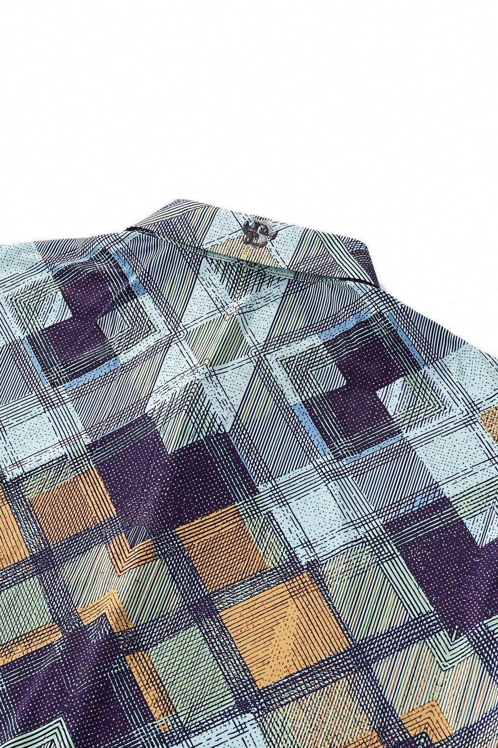 Diamond Plaid Stretch Shirt – El Baron KHAKI