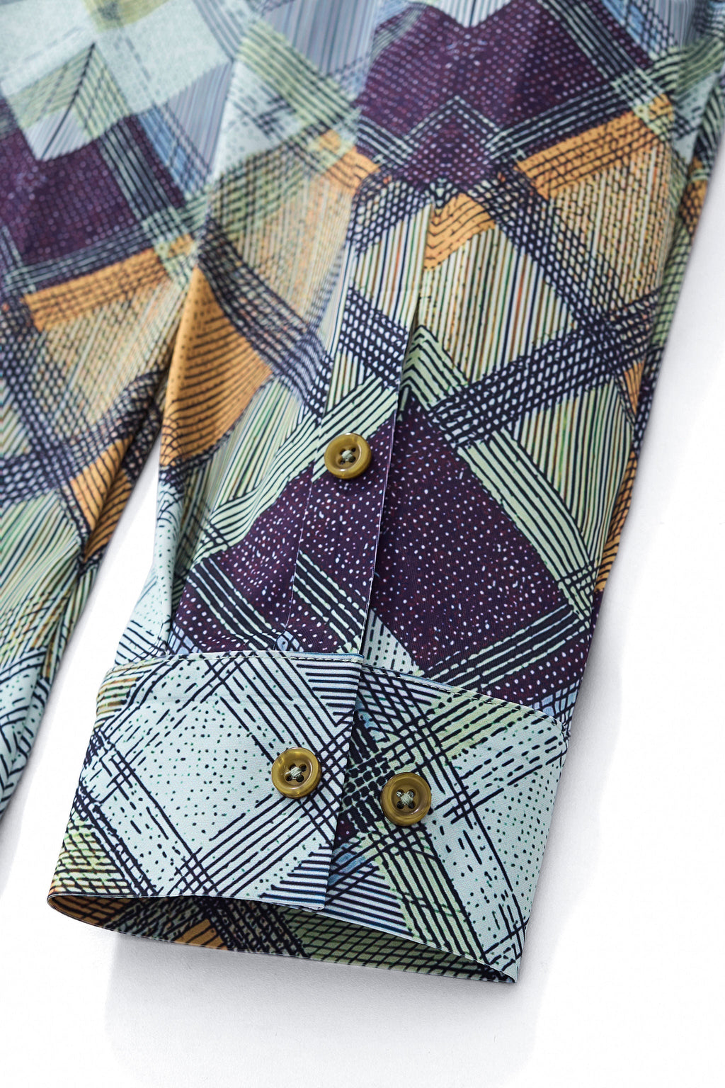 Diamond Plaid Stretch Shirt – El Baron KHAKI