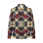 Diamond Plaid Stretch Shirt – El Baron RED