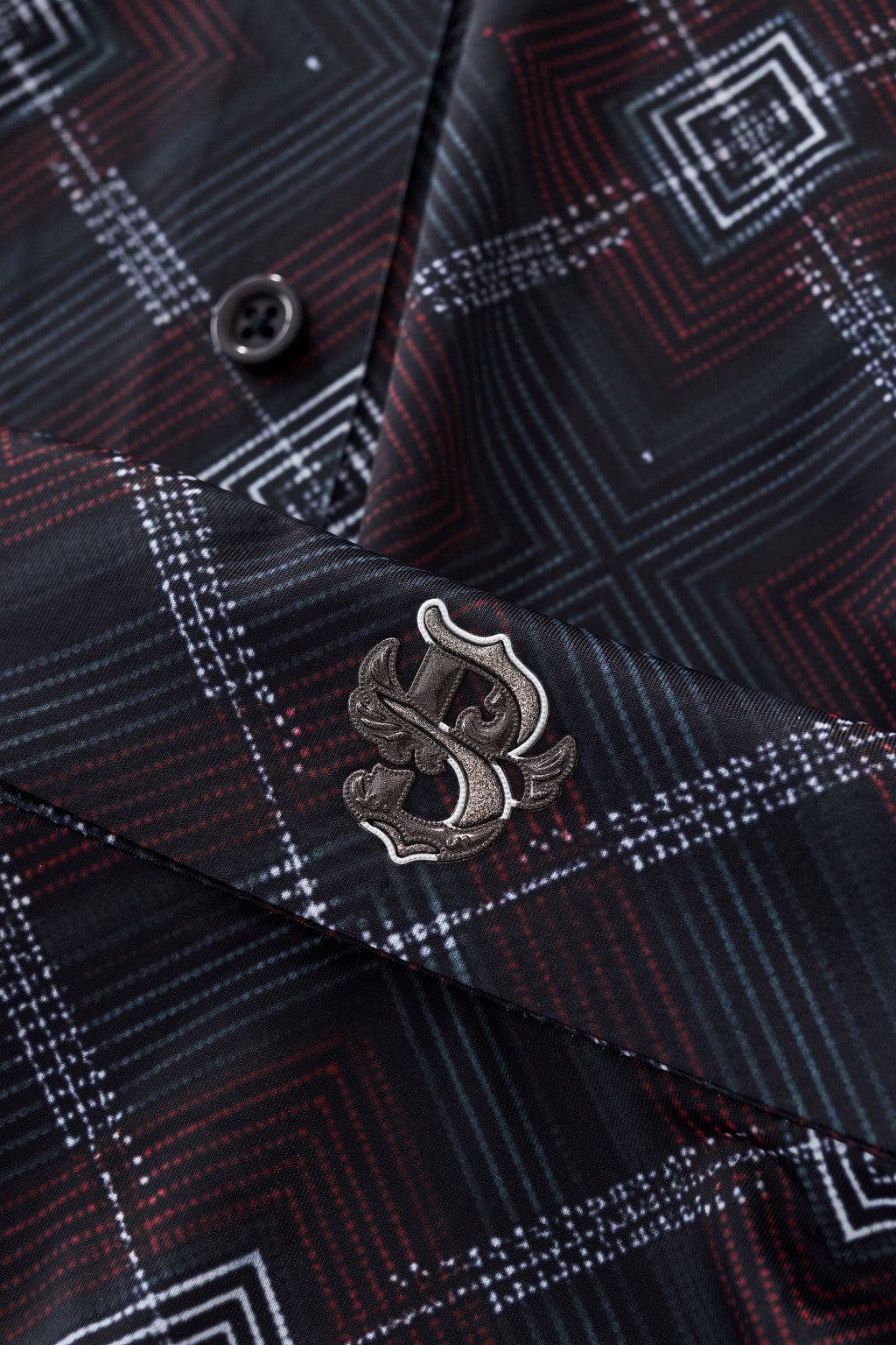 Geometric Seamless Shirt – El Baron BLACK