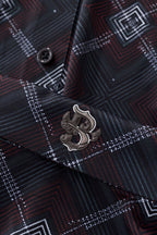 Geometric Seamless Shirt – El Baron BLACK