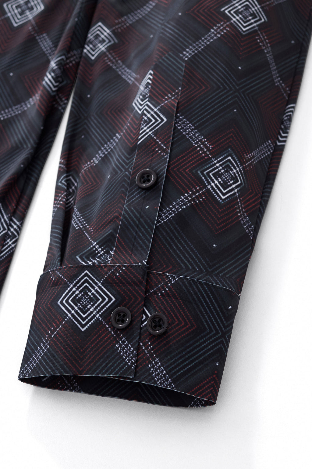 Geometric Seamless Shirt – El Baron BLACK
