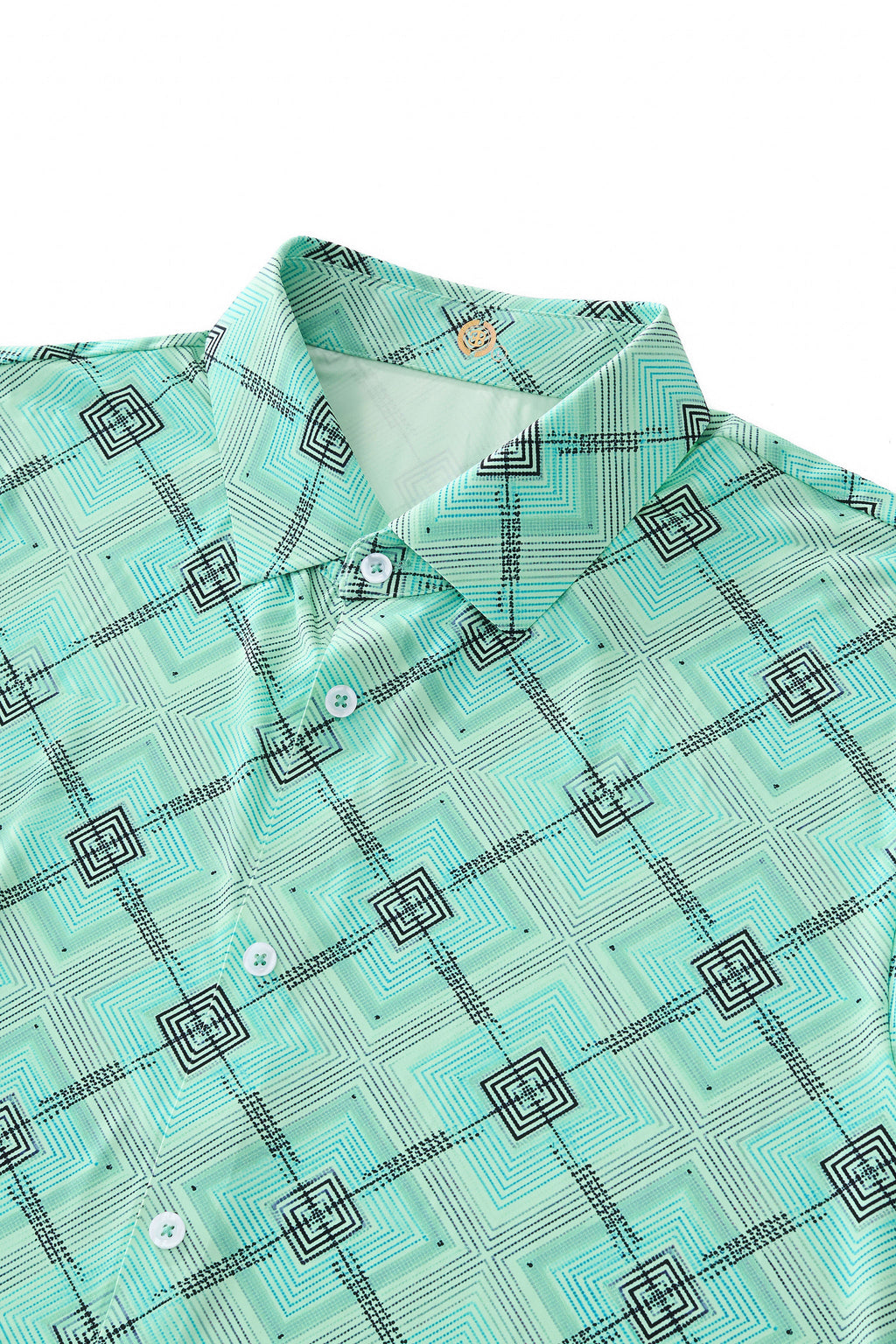 Geometric Seamless Shirt – El Baron PISTACHIO