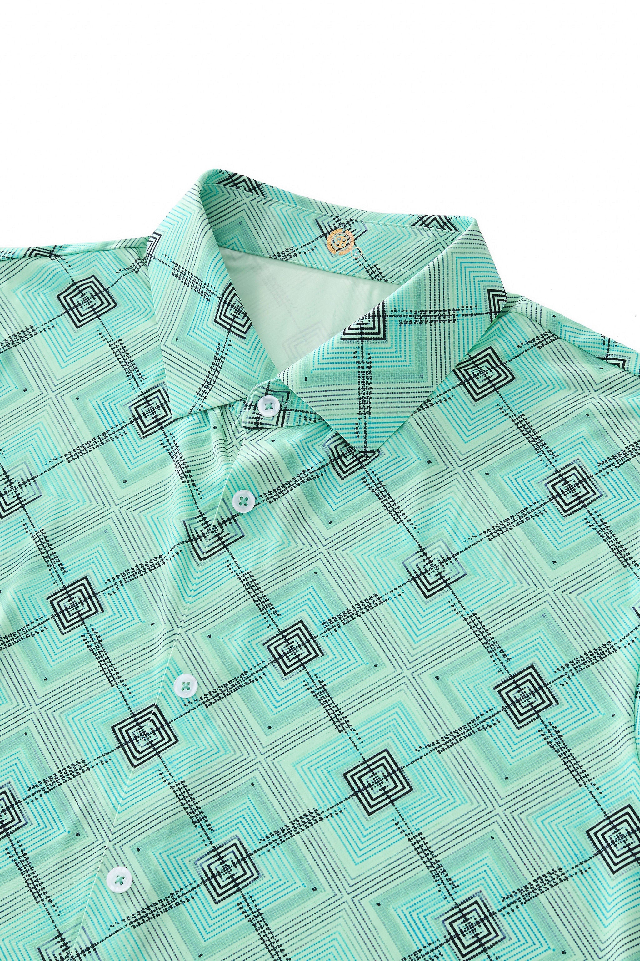 Geometric Seamless Shirt – El Baron PISTACHIO