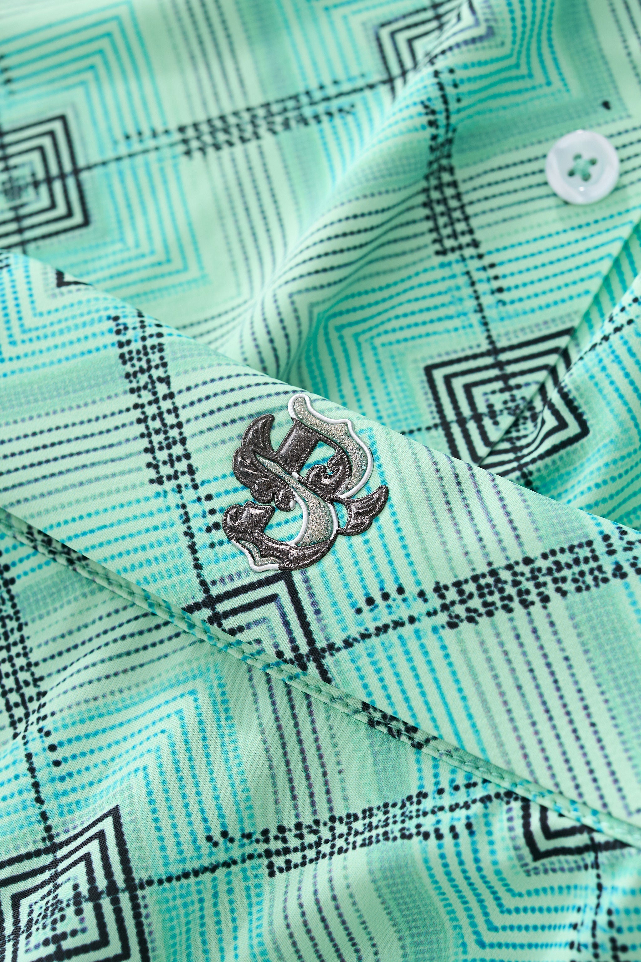 Geometric Seamless Shirt – El Baron PISTACHIO