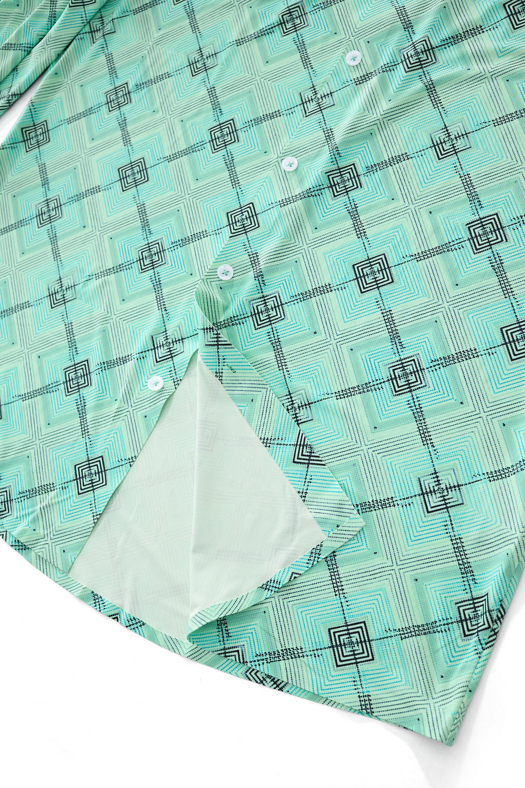 Geometric Seamless Shirt – El Baron PISTACHIO