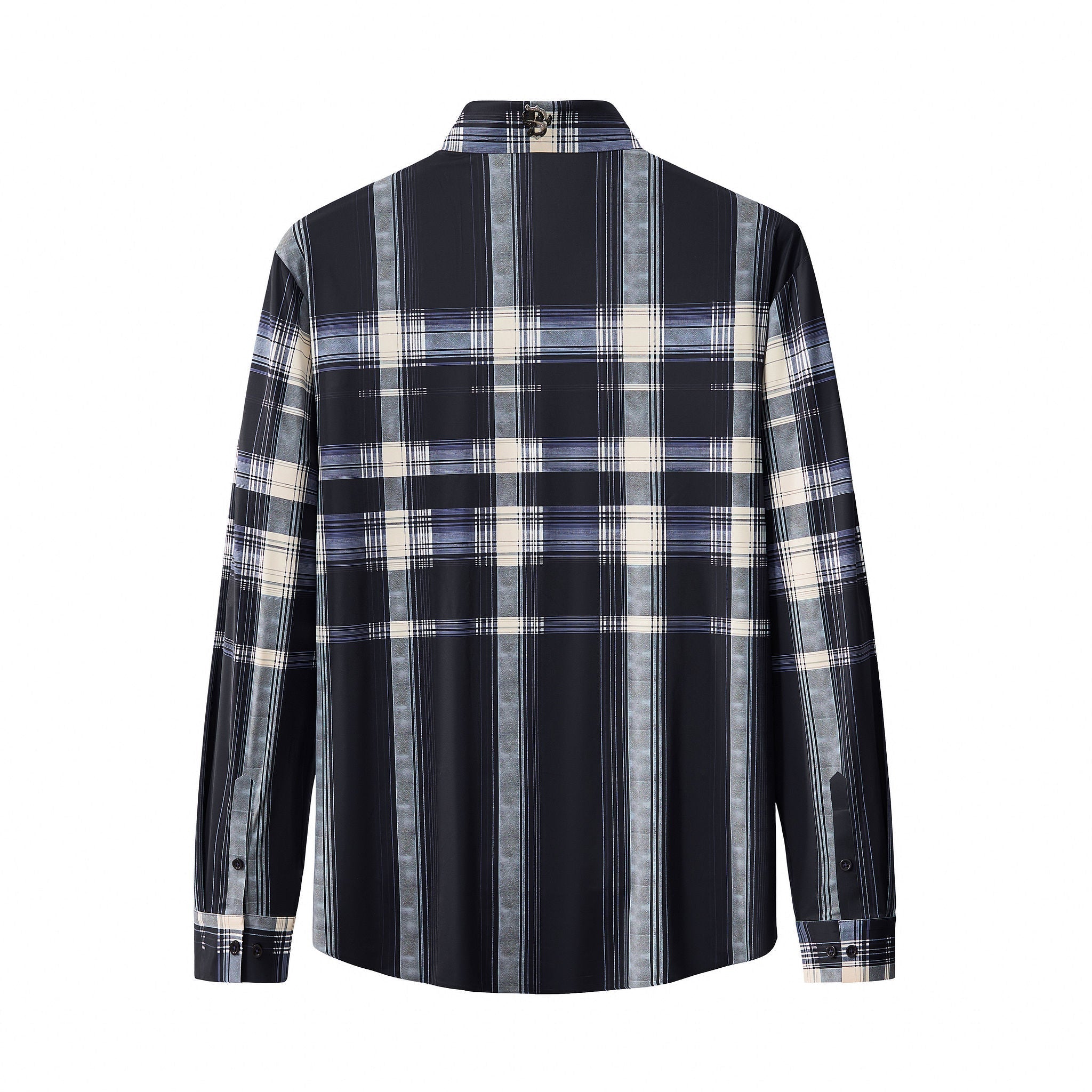 Heritage Plaid Stretch Woven Shirt-El Baron NAVY