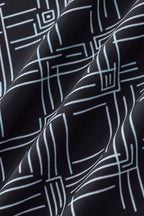 Seamless Geo Print Shirt – El Baron BLACK