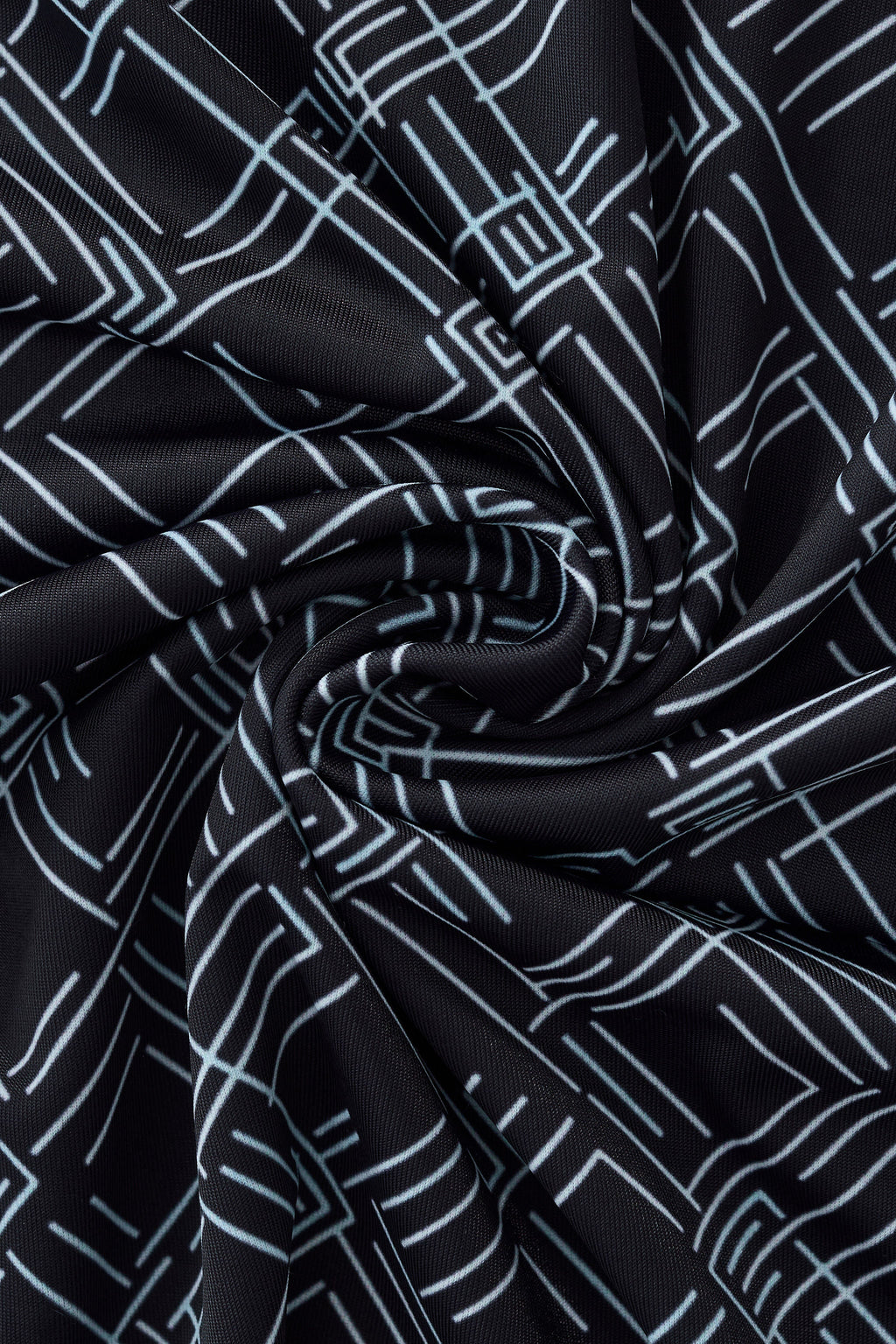 Seamless Geo Print Shirt – El Baron BLACK
