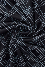 Seamless Geo Print Shirt – El Baron BLACK