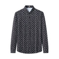 Seamless Geo Print Shirt – El Baron BLACK