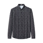 Seamless Geo Print Shirt – El Baron BLACK