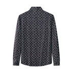 Seamless Geo Print Shirt – El Baron BLACK