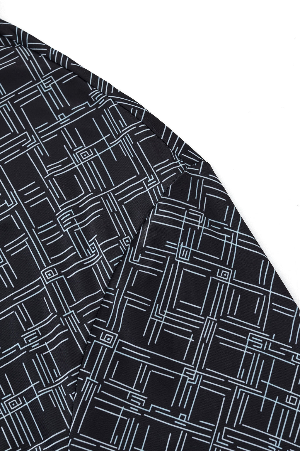 Seamless Geo Print Shirt – El Baron BLACK