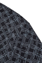 Seamless Geo Print Shirt – El Baron BLACK