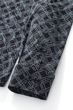 Seamless Geo Print Shirt – El Baron BLACK