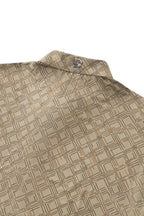 Seamless Geo Print Shirt – El Baron KHAKI