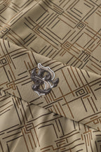 Seamless Geo Print Shirt – El Baron KHAKI