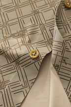 Seamless Geo Print Shirt – El Baron KHAKI