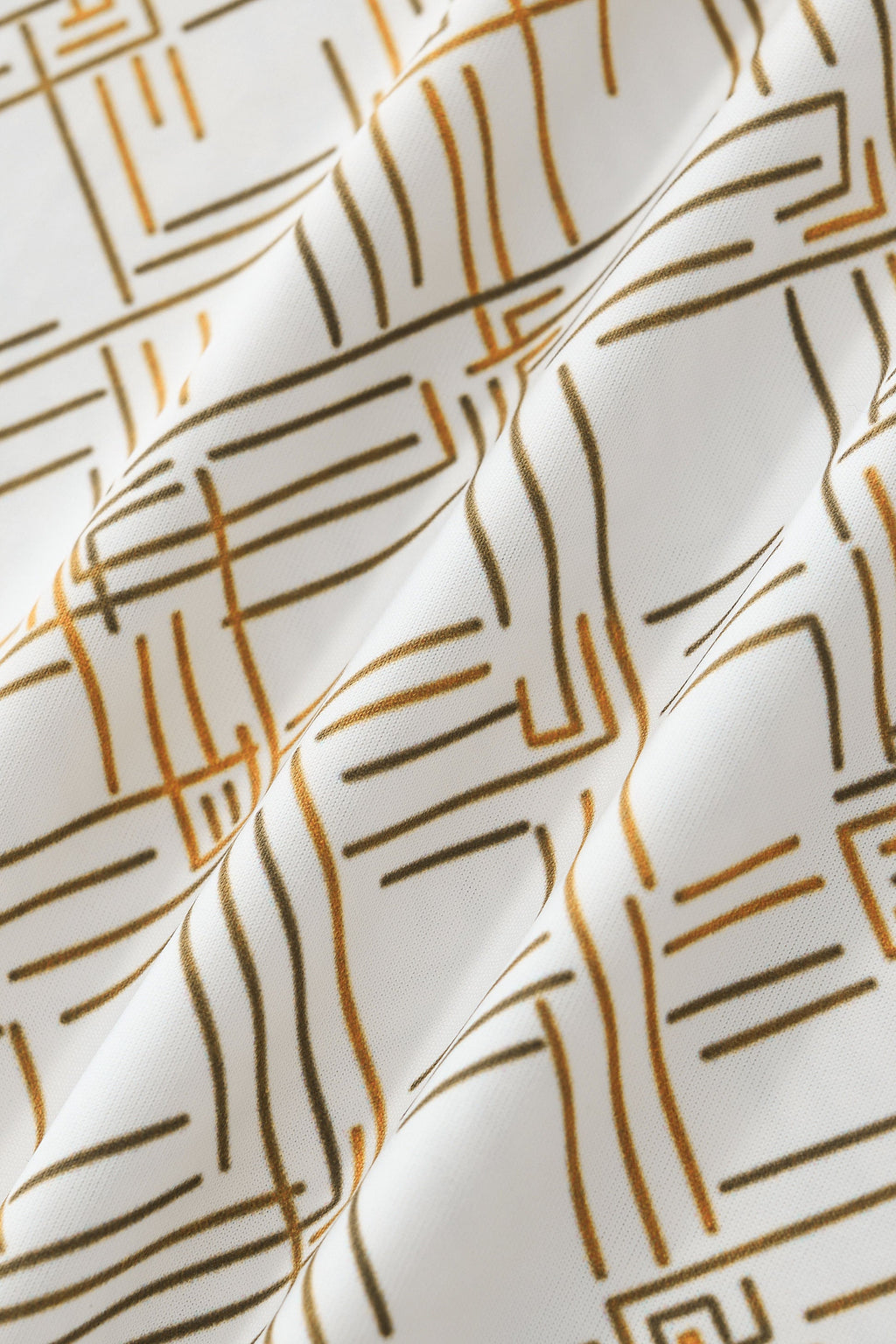 Seamless Geo Print Shirt – El Baron WHITE