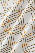 Seamless Geo Print Shirt – El Baron WHITE
