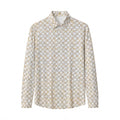 Seamless Geo Print Shirt – El Baron WHITE