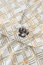 Seamless Geo Print Shirt – El Baron WHITE