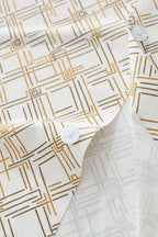 Seamless Geo Print Shirt – El Baron WHITE