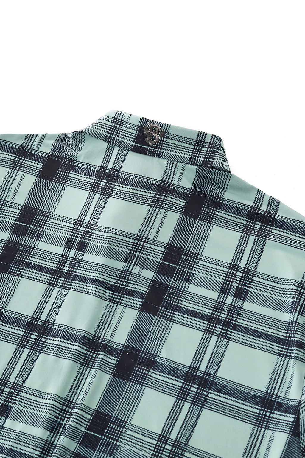 Seamless Plaid Stretch Shirt – El Baron GREEN
