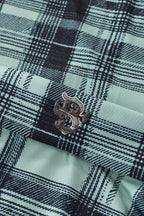 Seamless Plaid Stretch Shirt – El Baron GREEN