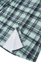 Seamless Plaid Stretch Shirt – El Baron GREEN