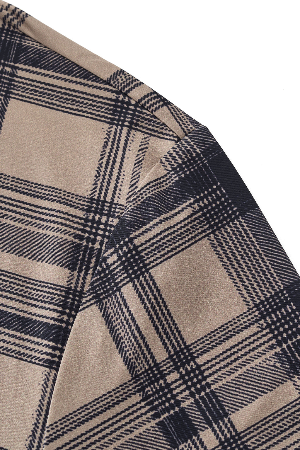 Seamless Plaid Stretch Shirt – El Baron KHAKI