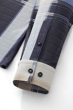 Seamless Plaid Stripe Shirt – El Baron BLUE