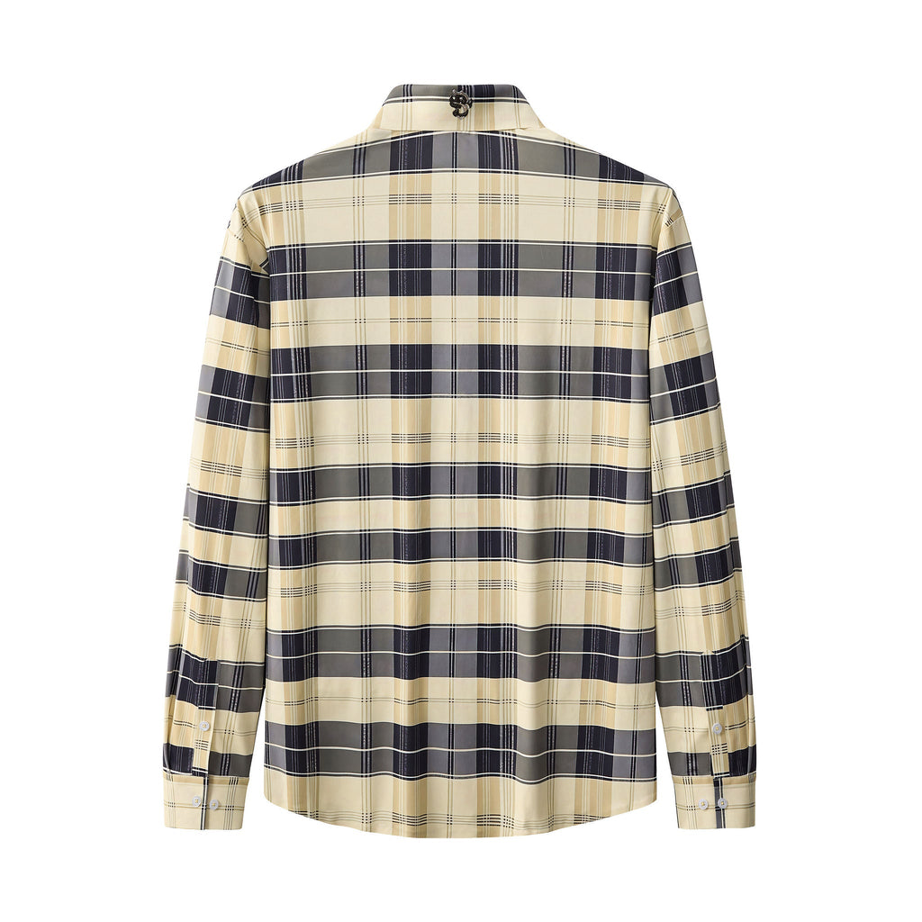 Seamless Classic Plaid Shirt – El Baron KHAKI