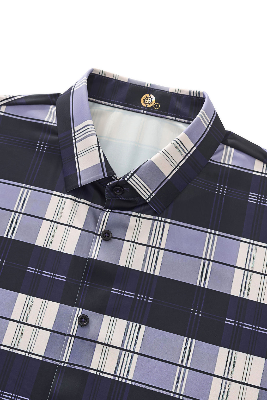 Seamless Classic Plaid Shirt – El Baron NAVY