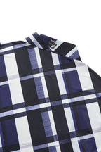Seamless Bold Plaid Shirt – El Baron BLUE