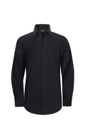 Gridline Stretch LS Shirt BLACK