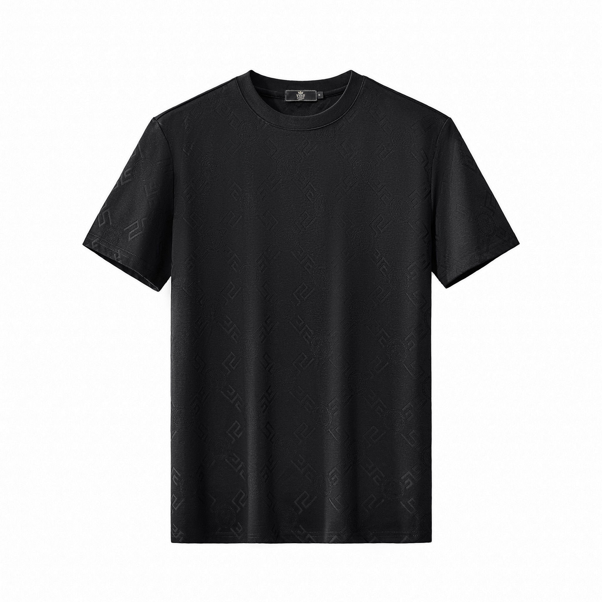 Embossed Monogram Tee – El Baron BLACK