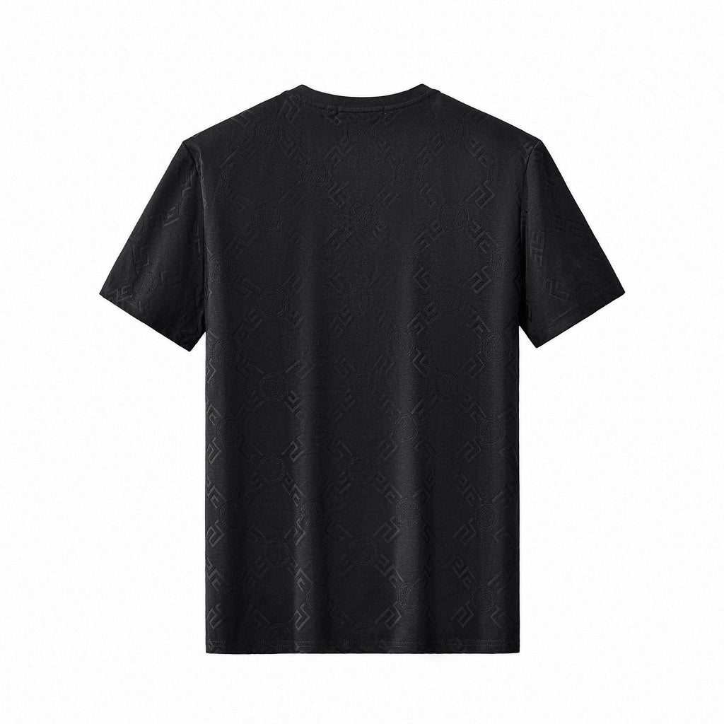 Embossed Monogram Tee – El Baron BLACK