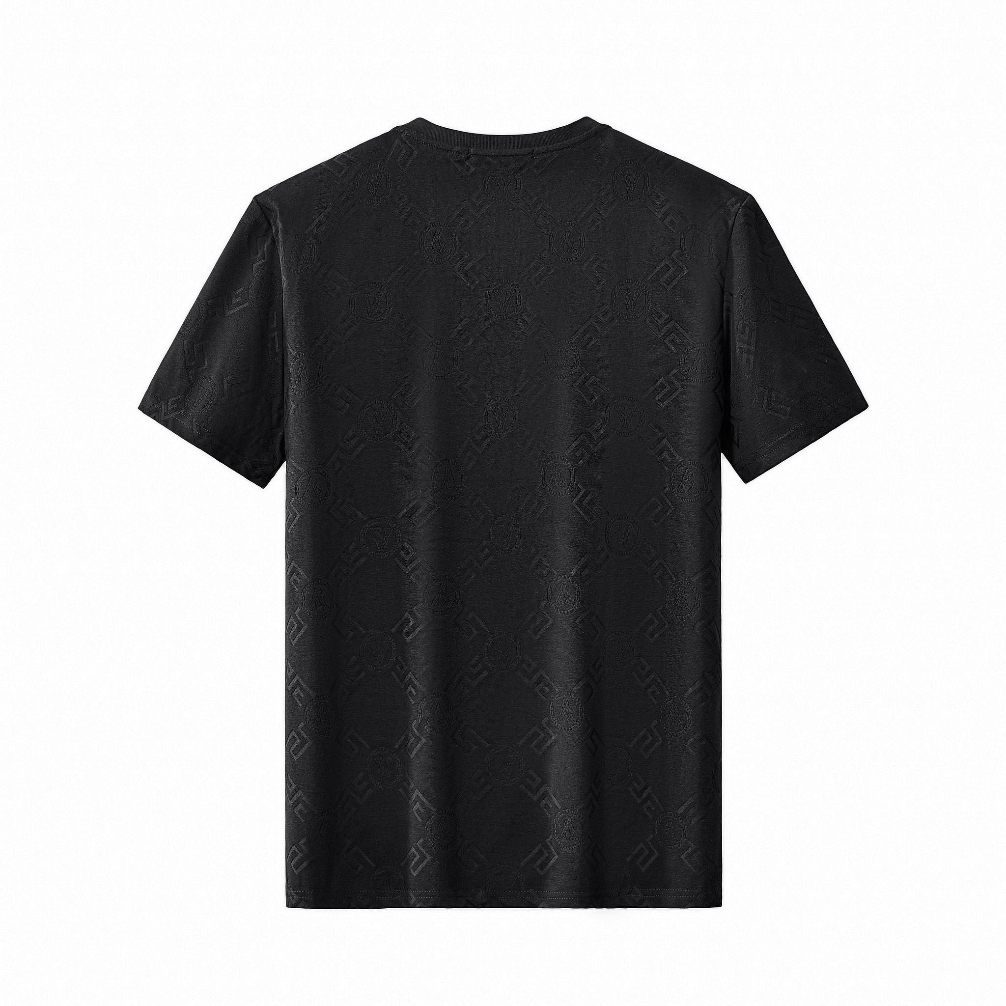 Embossed Monogram Tee – El Baron BLACK