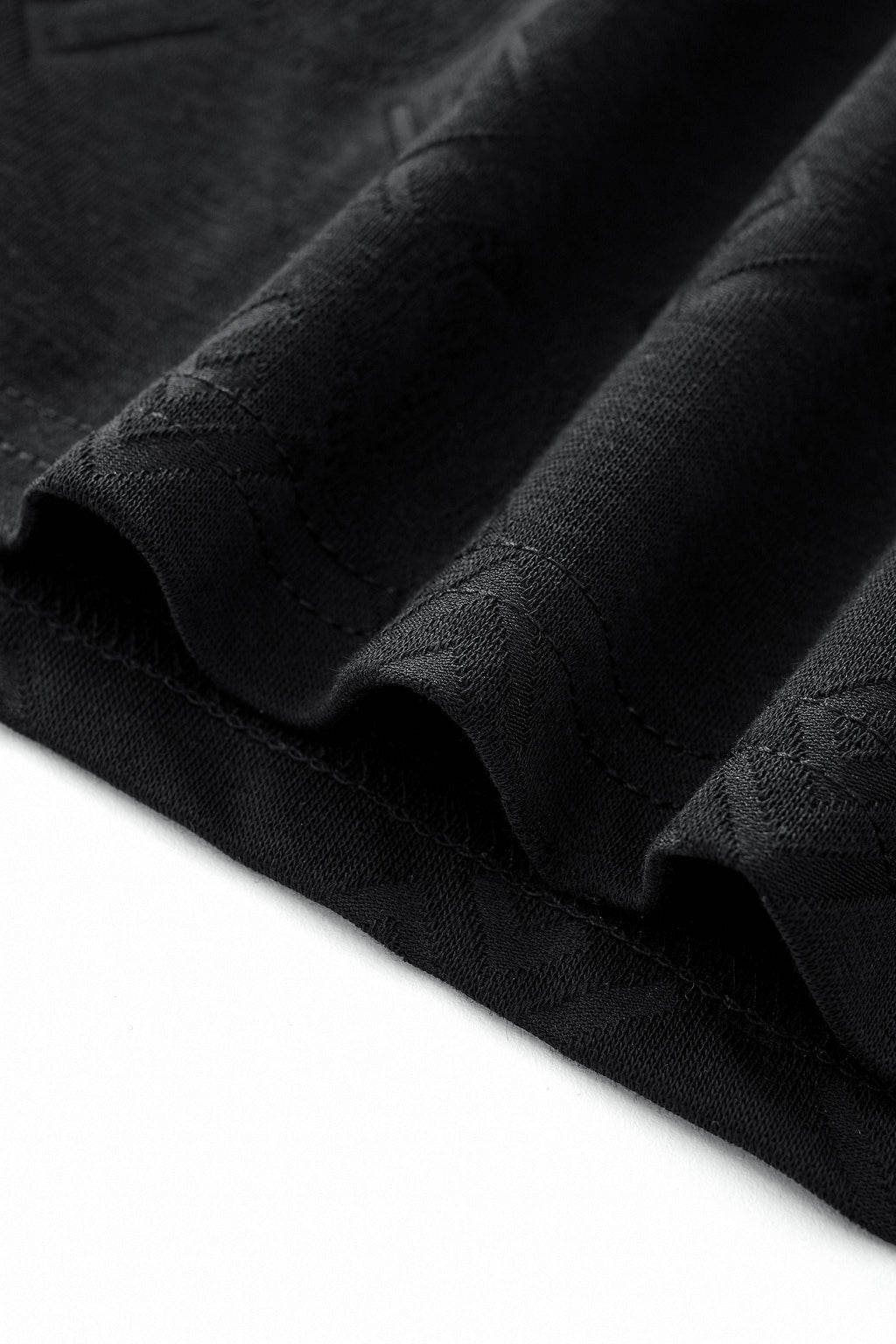 Embossed Monogram Tee – El Baron BLACK