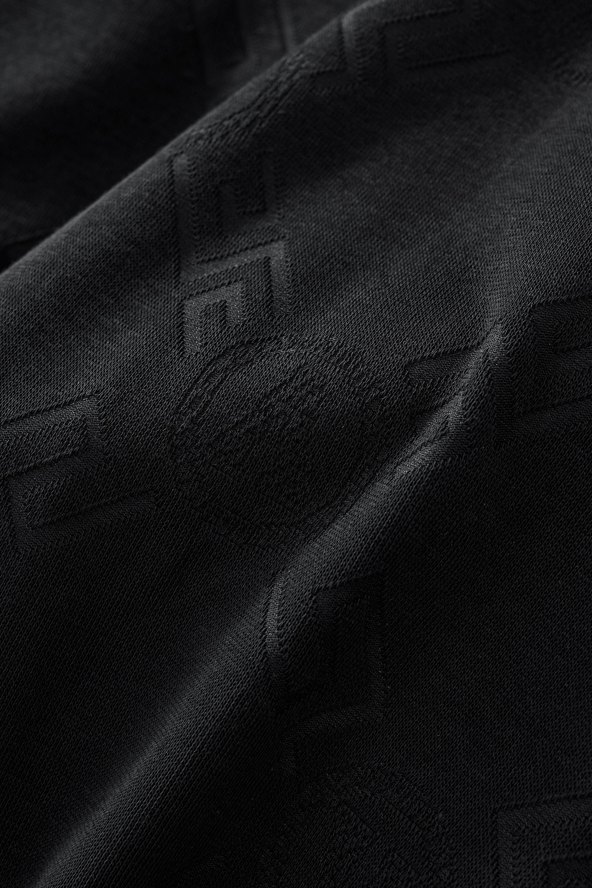 Embossed Monogram Tee – El Baron BLACK