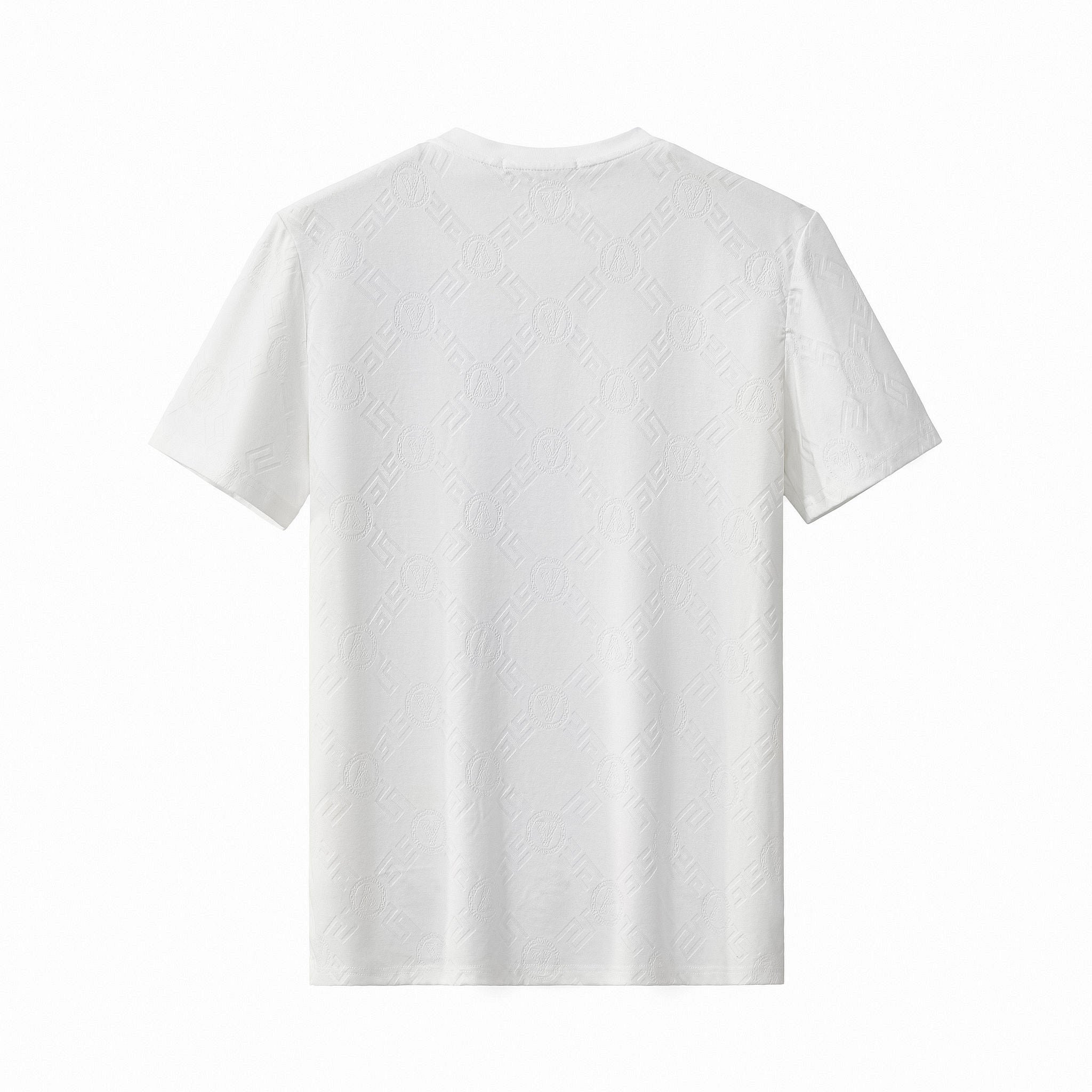Embossed Monogram Tee – El Baron WHITE