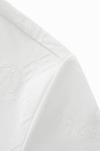 Embossed Monogram Tee – El Baron WHITE