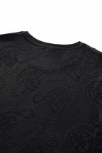 Embossed Paisley Tee – El Baron BLACK