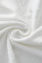 Embossed Paisley Tee – El Baron WHITE