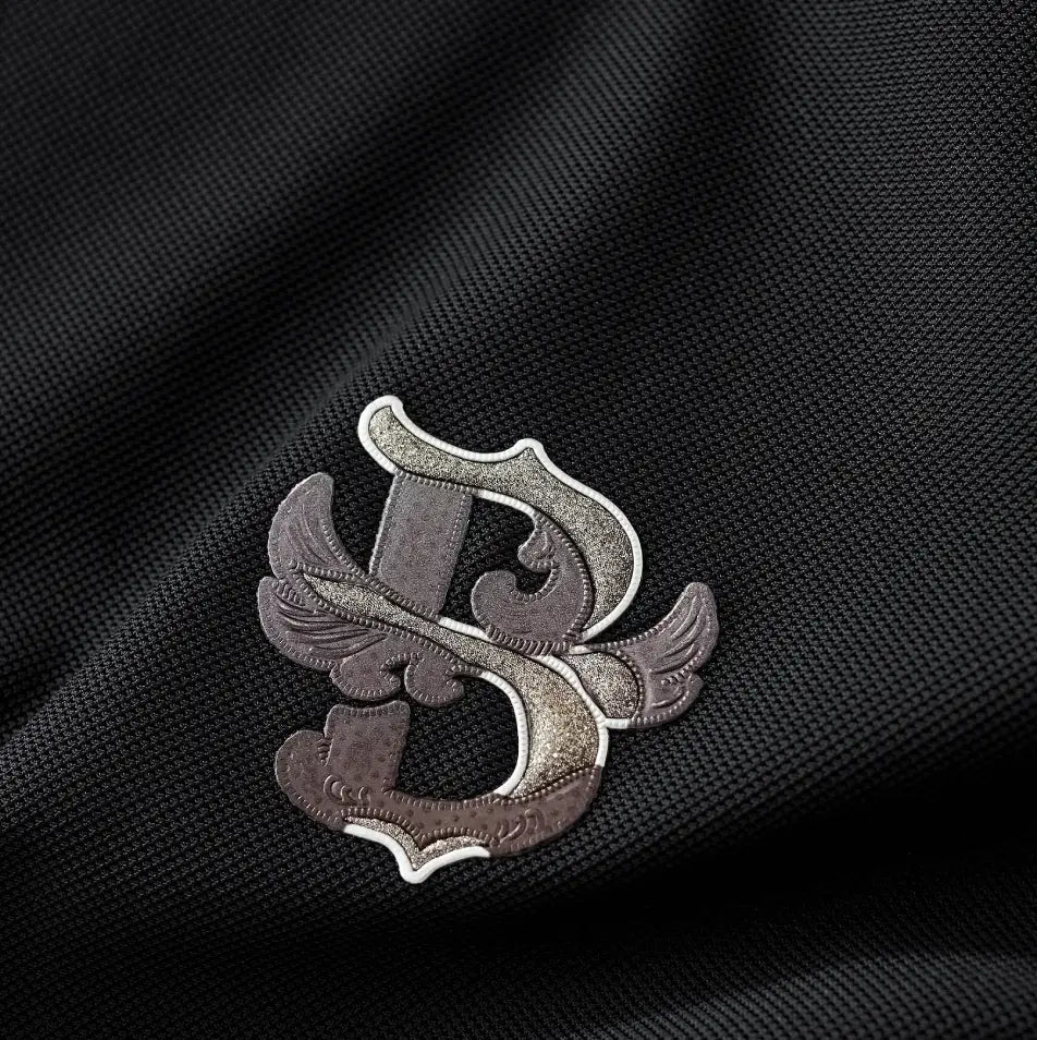 Contrast Trim Performance Polo - El Baron BLACK