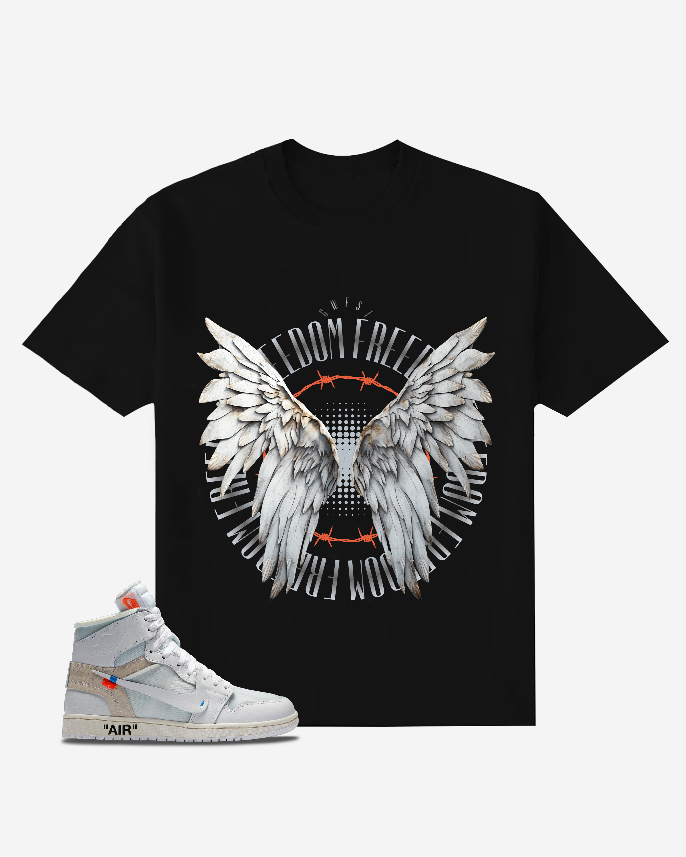 G West Wings of Freedom Oversized  T-Shirt Mens G West